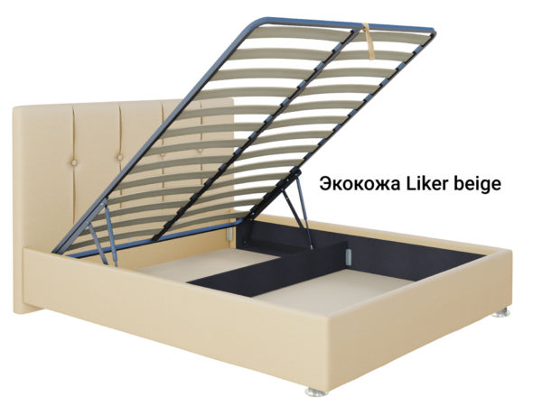 Кровать Promtex Тавли с подъёмным механизмом Liker-beige